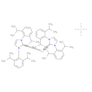 双(1,3-双(2,6-二异丙基苯基)咪唑-2-亚基)铜(I)四氟硼酸盐