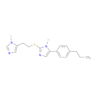 1H-Imidazole, 2-[[2-(1H-imidazol-4-yl)ethyl]thio]-4-(4-propylphenyl)-