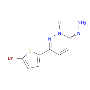 3(2H)-Pyridazinone, 6-(5-bromo-2-thienyl)-, hydrazone