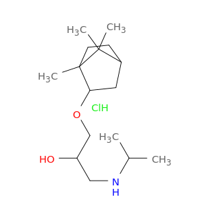 3-(2-Bornyloxy)-3-(isopropylamino)-2-propanol hydrochloride