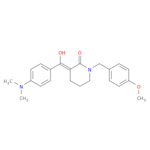 (3Z)-3-{[4-(Dimethylamino)phenyl](hydroxy)methylidene}-1-[(4-methoxyphenyl)methyl]piperidin-2-one