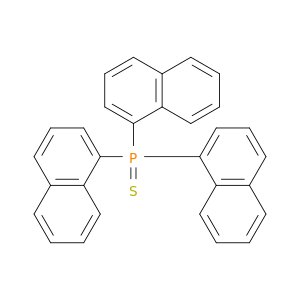 Phosphine sulfide,tri-1-naphthalenyl-