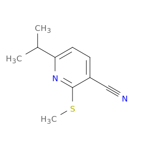 3-Pyridinecarbonitrile, 6-(1-methylethyl)-2-(methylthio)-