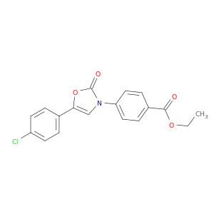 Benzoic acid, 4-[5-(4-chlorophenyl)-2-oxo-3(2H)-oxazolyl]-, ethyl ester