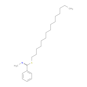 Benzenecarboximidothioic acid, N-methyl-, pentadecyl ester
