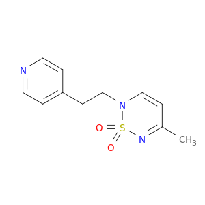 2H-1,2,6-噻二嗪,5-甲基-2-[2-(4-吡啶基)乙基]-,1,1-二氧化氧化物