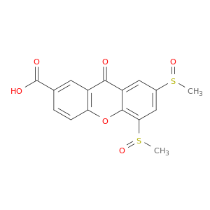 9H-Xanthene-2-carboxylic acid, 5,7-bis(methylsulfinyl)-9-oxo-