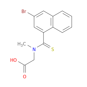 Glycine, N-[(3-bromo-1-naphthalenyl)thioxomethyl]-N-methyl-