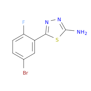 5-(5-Bromo-2-fluorophenyl)-1,3,4-thiadiazol-2-amine