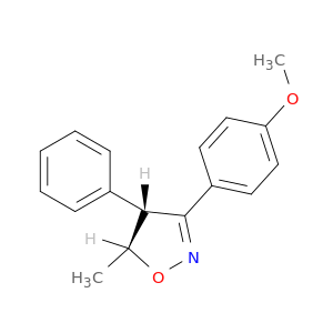 Isoxazole, 4,5-dihydro-3-(4-methoxyphenyl)-5-methyl-4-phenyl-, trans-