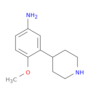 Benzenamine, 4-methoxy-3-(4-piperidinyl)-