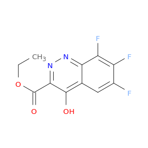 3-Cinnolinecarboxylic acid, 6,7,8-trifluoro-4-hydroxy-, ethyl ester