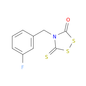1,2,4-Dithiazolidin-3-one, 4-[(3-fluorophenyl)methyl]-5-thioxo-