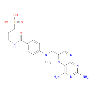 Phosphonic acid,[3-[[4-[[(2,4-diamino-6-pteridinyl)methyl]methylamino]benzoyl]amino]propyl]-(9CI)