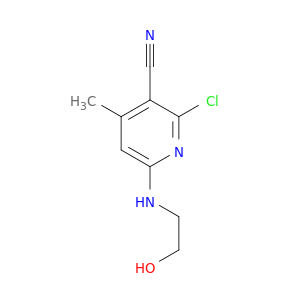 3-Pyridinecarbonitrile, 2-chloro-6-[(2-hydroxyethyl)amino]-4-methyl-