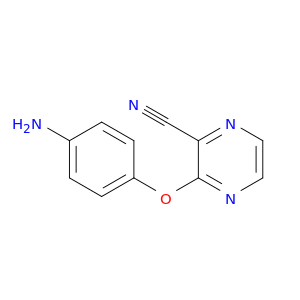 3-(4-aminophenoxy)pyrazine-2-carbonitrile