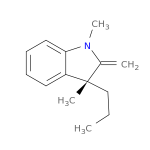 1H-Indole, 2,3-dihydro-1,3-dimethyl-2-methylene-3-propyl-, (3R)-