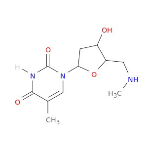 1-[4-hydroxy-5-(methylaminomethyl)oxolan-2-yl]-5-methyl-pyrimidine-2,4-dione