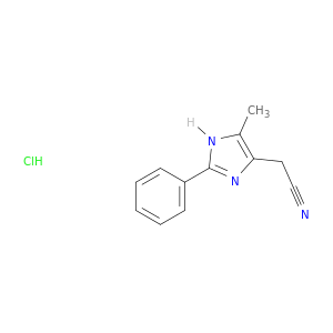 (5-methyl-2-phenyl-1h-imidazol-4-yl)acetonitrile hydrochloride(1:1)
