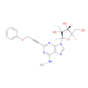 Adenosine, N-methyl-2-(3-phenoxy-1-propynyl)-