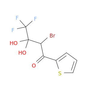 1-Butanone,2-bromo-4,4,4-trifluoro-3,3-dihydroxy-1-(2-thienyl)-