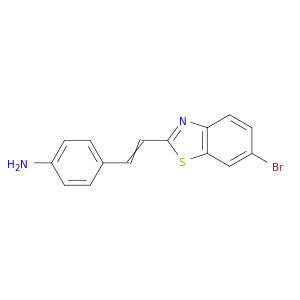 Benzenamine, 4-[2-(6-bromo-2-benzothiazolyl)ethenyl]-