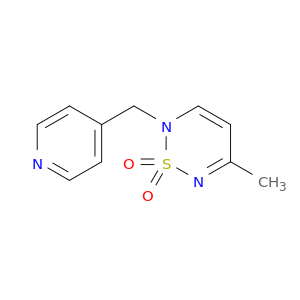 2H-1,2,6-Thiadiazine, 5-methyl-2-(4-pyridinylmethyl)-, 1,1-dioxide