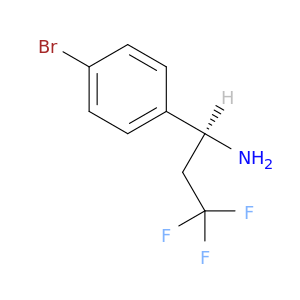 (1S)-1-(4-bromophenyl)-3,3,3-trifluoropropan-1-amine