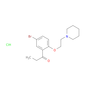 1-{5-bromo-2-[2-(piperidin-1-yl)ethoxy]phenyl}propan-1-one hydrochloride(1:1)
