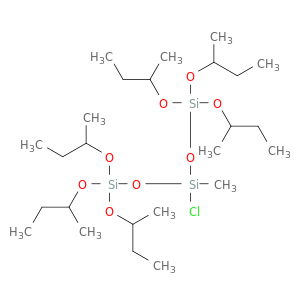 Trisiloxane, 3-chloro-3-methyl-1,1,1,5,5,5-hexakis(1-methylpropoxy)-