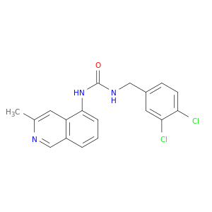 Urea, N-[(3,4-dichlorophenyl)methyl]-N'-(3-methyl-5-isoquinolinyl)-