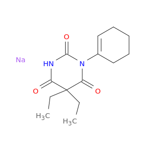 -Pyrimidinetrione,1-(1-环己烯-1-基)-5,5-二乙基-,钠盐(1：1)-嘧啶四(1H,3H,5H)-5,5-二乙基-,1：1)