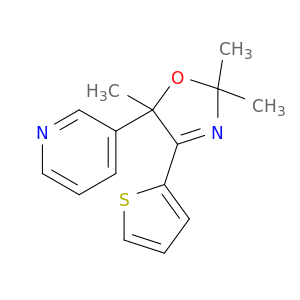 Pyridine, 3-[2,5-dihydro-2,2,5-trimethyl-4-(2-thienyl)-5-oxazolyl]-