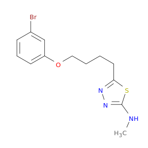1,3,4-Thiadiazol-2-amine, 5-[4-(3-bromophenoxy)butyl]-N-methyl-