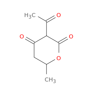 2H-Pyran-2,4(3H)-dione, 3-acetyldihydro-6-methyl-