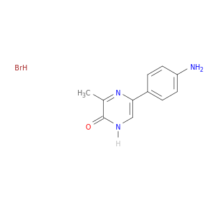 2(1H)-Pyrazinone, 5-(4-aminophenyl)-3-methyl-, hydrobromide