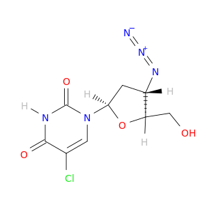 Uridine,3'-azido-5-chloro-2',3'-dideoxy-