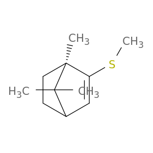 Bicyclo[2.2.1]hept-2-ene, 1,7,7-trimethyl-2-(methylthio)-, (1R)-