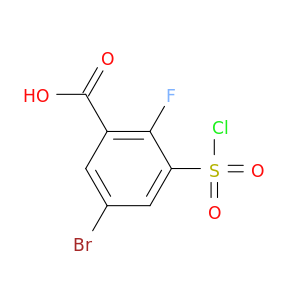 5-溴-3-(氯磺酰基)-2-氟苯甲酸