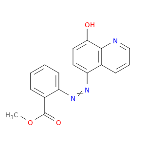 Benzoic acid, 2-[(8-hydroxy-5-quinolinyl)azo]-, methyl ester
