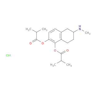 6-(methylamino)-5,6,7,8-tetrahydronaphthalene-1,2-diyl bis(2-methylpropanoate) hydrochloride(1:1)
