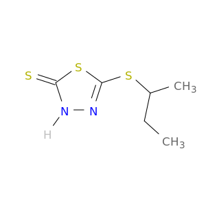 1,3,4-Thiadiazole-2(3H)-thione,5-[(1-methylpropyl)thio]-