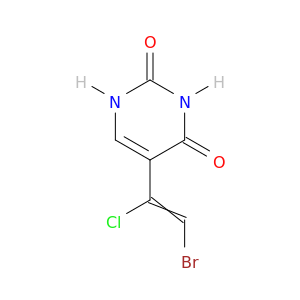 2,4(1H,3H)-Pyrimidinedione, 5-(2-bromo-1-chloroethenyl)-
