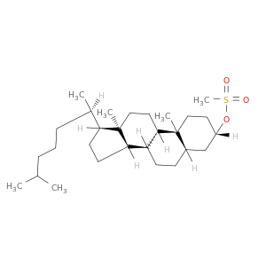 (3S,5S,8R,9S,10S,13R,14S,17R)-10,13-dimethyl-17-[(2R)-6-methylheptan-2-yl]-3-methylsulfonyloxy-2,3,4,5,6,7,8,9,11,12,14,15,16,17-tetradecahydro-1H-cyclopenta[a]phenanthrene