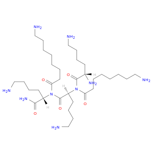 L-Lysinamide, L-lysyl-8-aminooctanoyl-L-lysyl-8-aminooctanoyl-