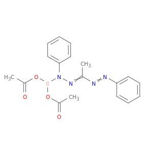 Diazene, [1-[[bis(acetyloxy)boryl]phenylhydrazono]ethyl]phenyl-