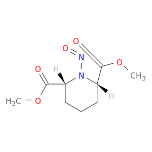 2,6-Piperidinedicarboxylic acid, 1-nitroso-, dimethyl ester, cis-