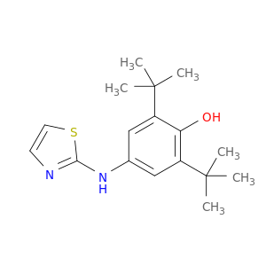 Phenol, 2,6-bis(1,1-dimethylethyl)-4-(2-thiazolylamino)-