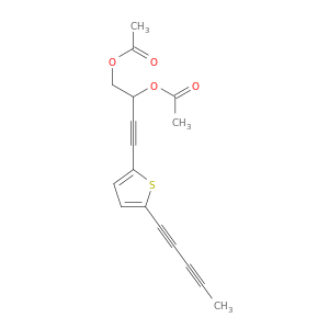 3-Butyne-1,2-diol, 4-[5-(1,3-pentadiynyl)-2-thienyl]-, diacetate