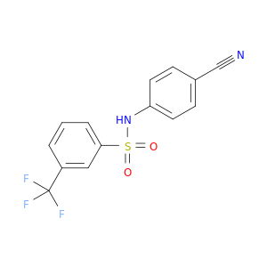 Benzenesulfonamide,N-(4-cyanophenyl)-3-(trifluoromethyl)-